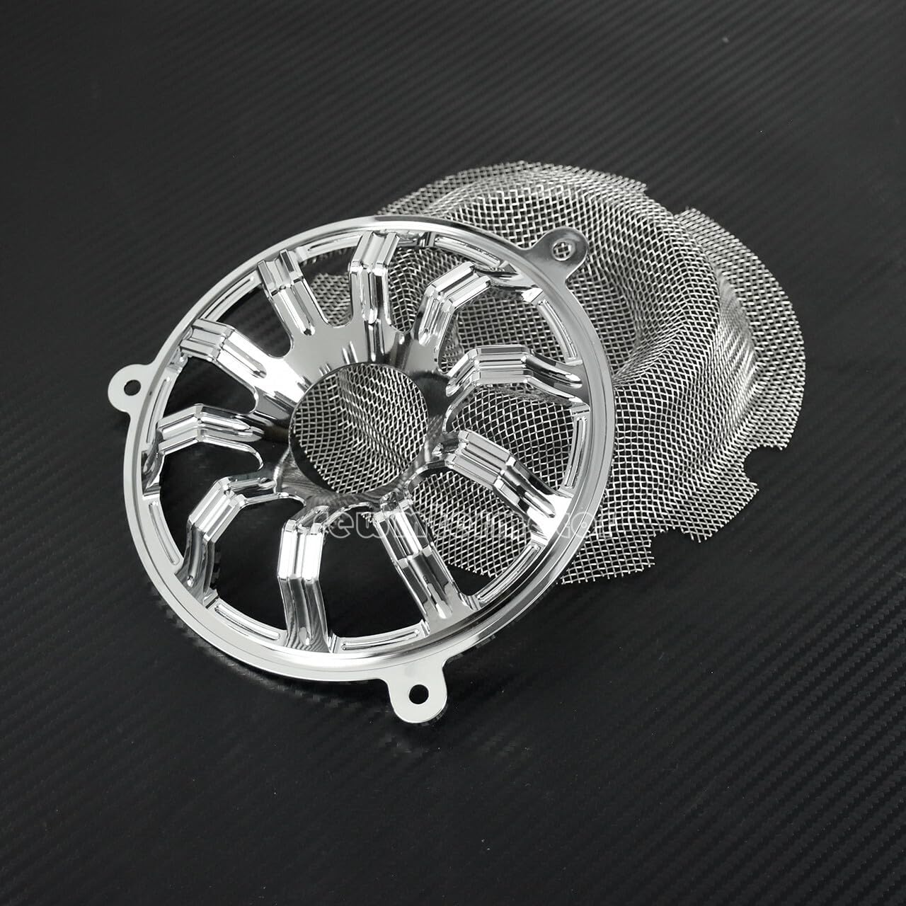 ya 7 8.24 baidi Chrome Front Speaker Grill Masks Cover Fit for Harley Touring Glide 2014-2023