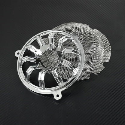 ya 7 8.24 baidi Chrome Front Speaker Grill Masks Cover Fit for Harley Touring Glide 2014-2023