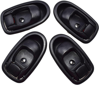 ya 2 8.15 4 Pack Interior Door Handle Black FL FR RL RR for Hyundai for Elantra 1996-2000