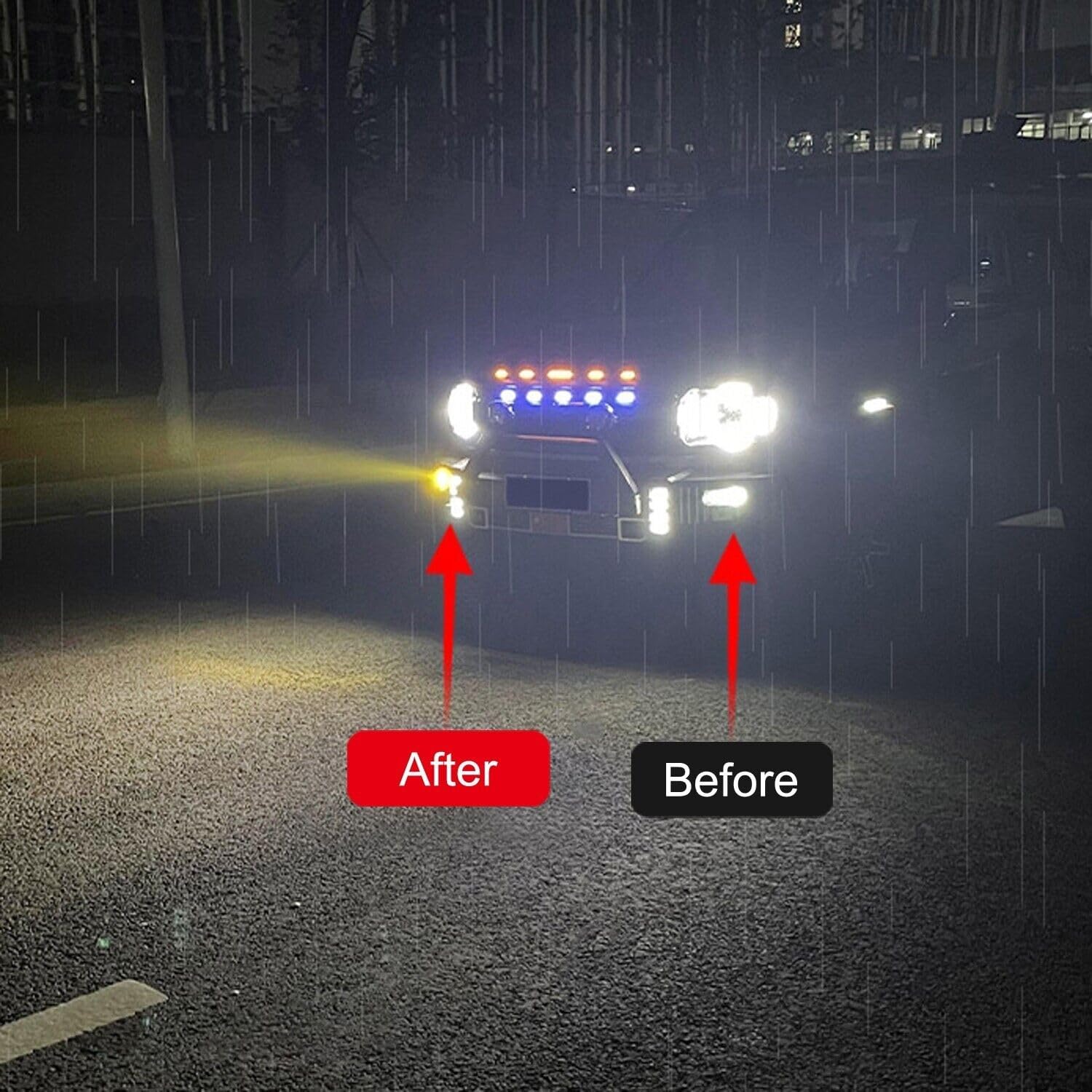 ya 3 8.24 baidi For Jetour Traveller T2 2023-2024 Front Fog Lamp LED Light Replacement 1 Set 