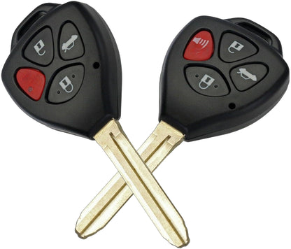 ya 9 10.24 2X Remote Car Key Fob Shell Case for Toyota for Camry Rav4 2007 2008 2009 2010 2011