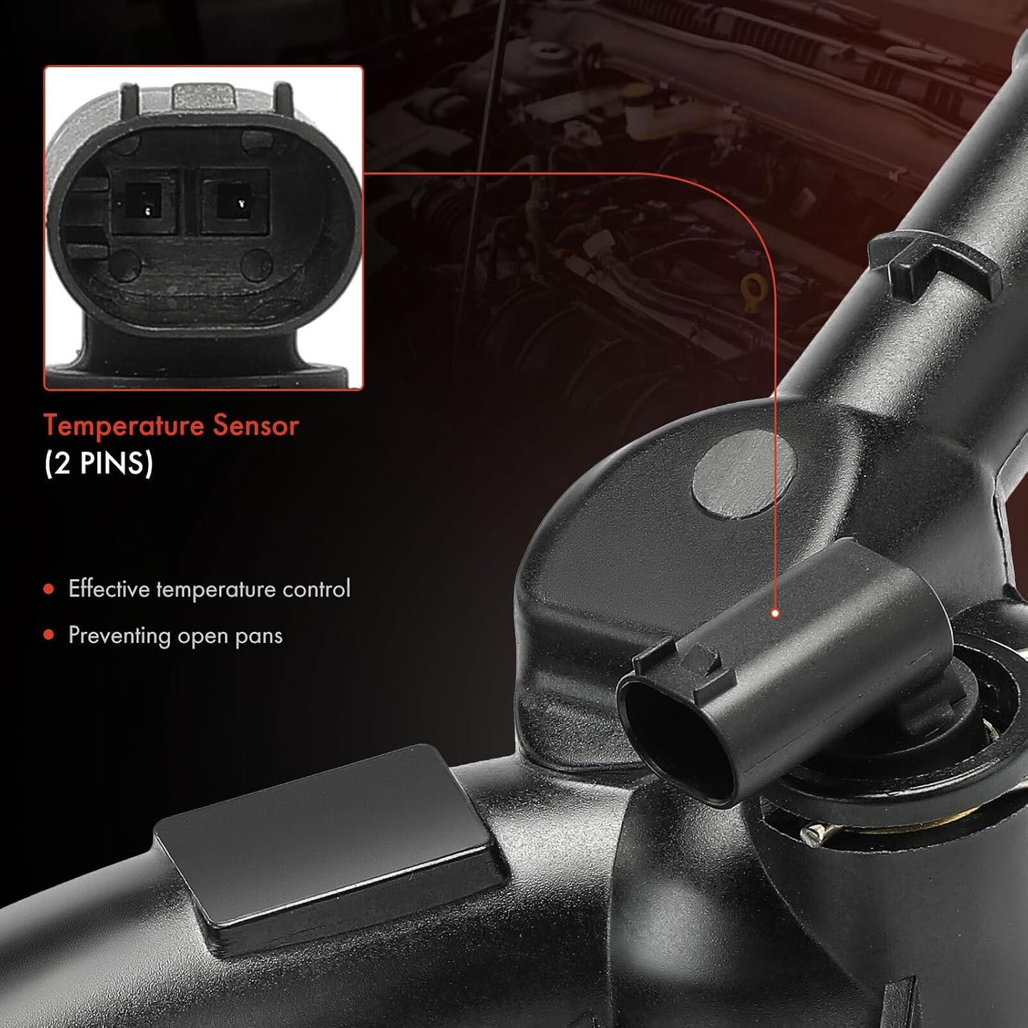 ya 2 8.15 Coolant Thermostat Housing Water Socket for Chevrolet for Cruze Sonic Trax 1.4L 25193922