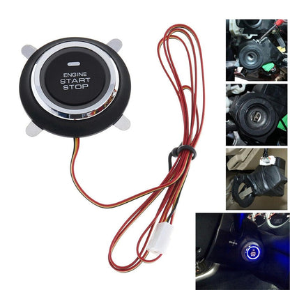 ya 3 8.24 baidi 12V Car Keyless Entry Engine Start Alarm System Push Button Remote Control Kit