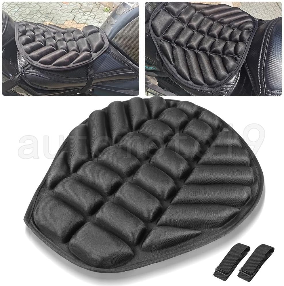 ya 4 8.8.2 Motorcycle Lycra for SEAT Cushion Cover 3D Comfort Gel Shockproof Mat Pad Universal