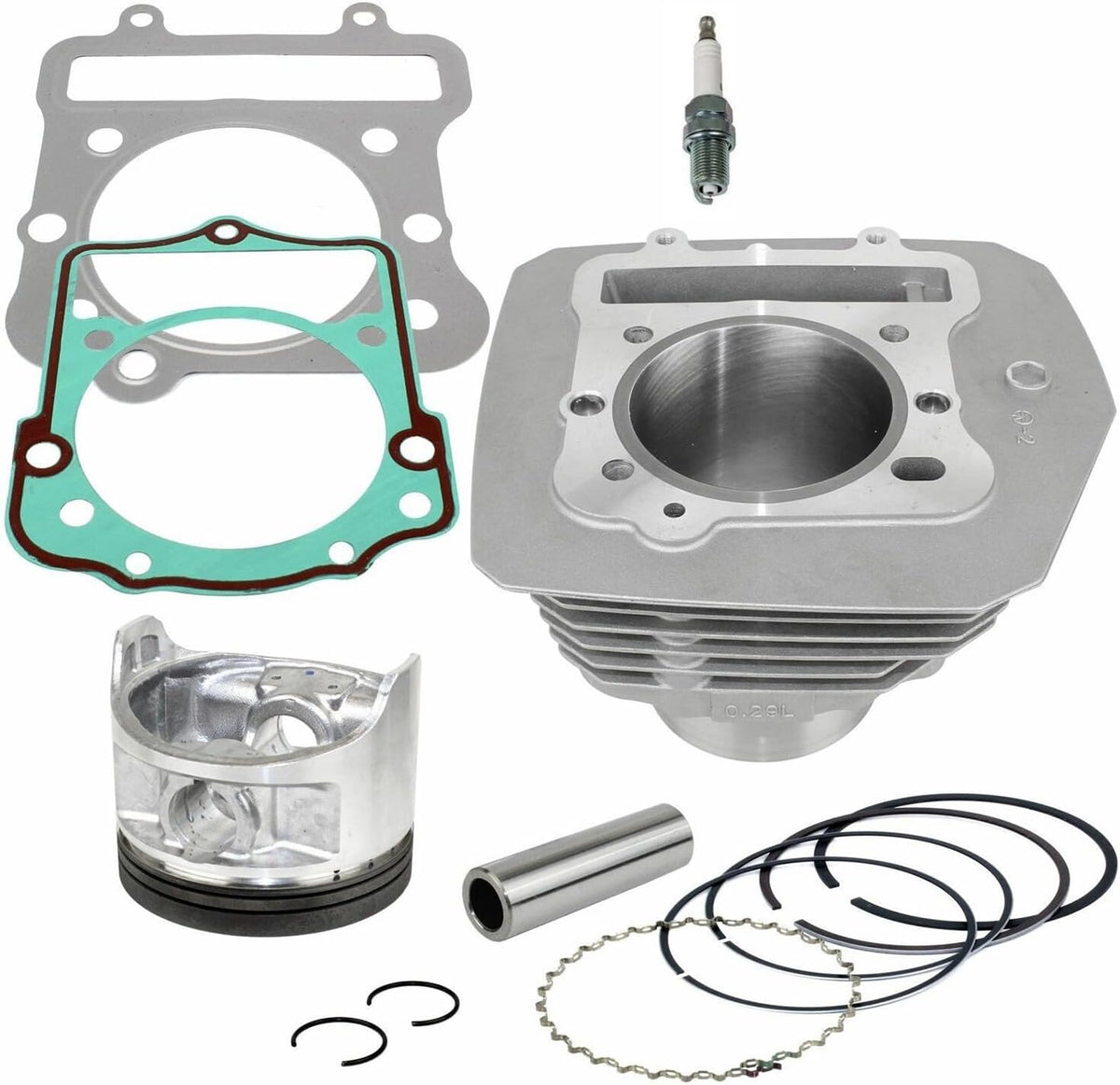 ya 9 10.24 Cylinder Piston Kit for Kawasaki Prairie 300 KVF300B 99-02 Set