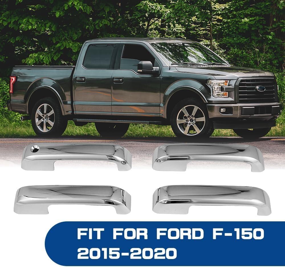 ya 10 9.16 baidi 4PCS Chrome Door Handle Covers Kit for 2015 2016 2017 2018 2019 2020 for Ford F150