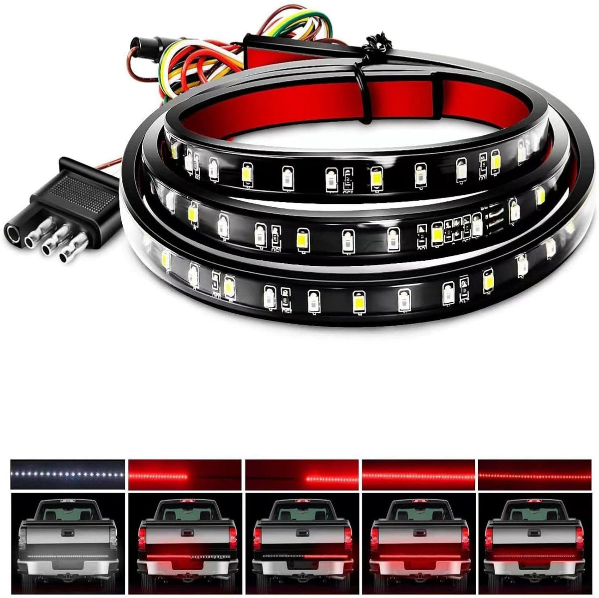 ya 4 8.14 60 LED Strip Tailgate Light Bar With Tape Waterproof For Trucks, SUV, for Jeep s