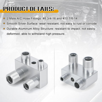 ya 12 10.8 baidi For GM Gen V L86 L83 L82 Engine Swap Conversion A/C Compressor Adapter Fitting