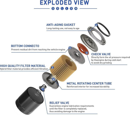 ya 4 8.14 Oil Filter for Kawasaki Mule 600 610 SX KAF400 2500 2520 3000 620 3010 trans4x4