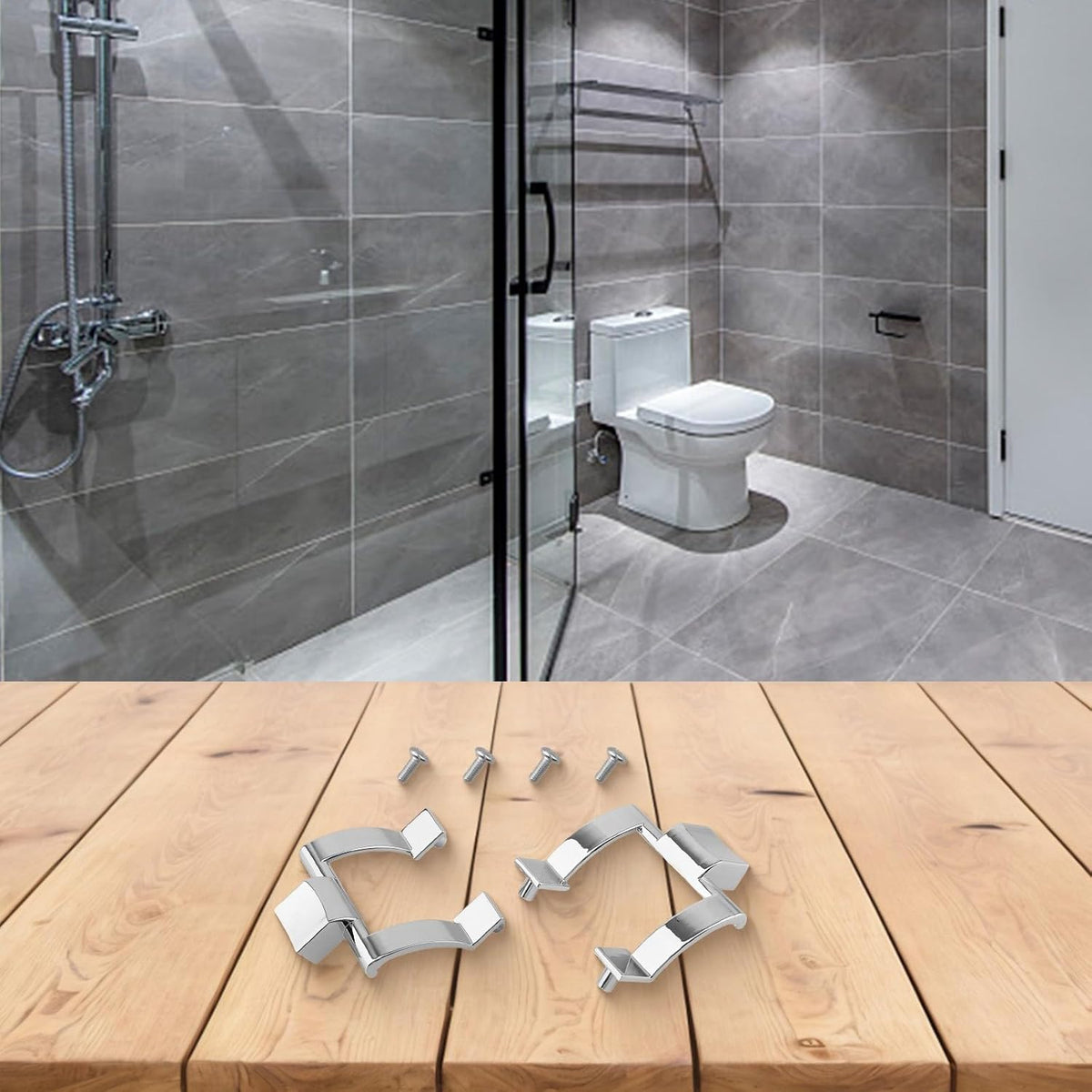 ya 26 10.21 baidi Towel Bar Handles Replacement Kit Featuring Sturdy Zinc Alloy Materials
