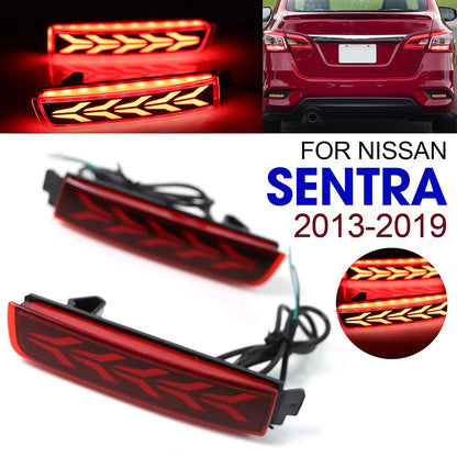 ya 4 8.14 2 Pack for Nissan Sentra 2013-2019 LED Car Rear Bumper Tail Brake Light 