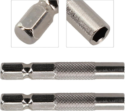 ya 26 10.21 baidi 2x Hex Shank 1/4 Insert Bit Adapter To 4mm Electric Screwdriver Socket Holder