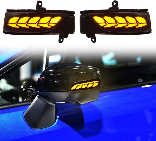 ya 4 8.8 for Subaru WRX STI 2015-2021 LED Plug and Play Dynamic Turn Signal Lights 2 pcs 
