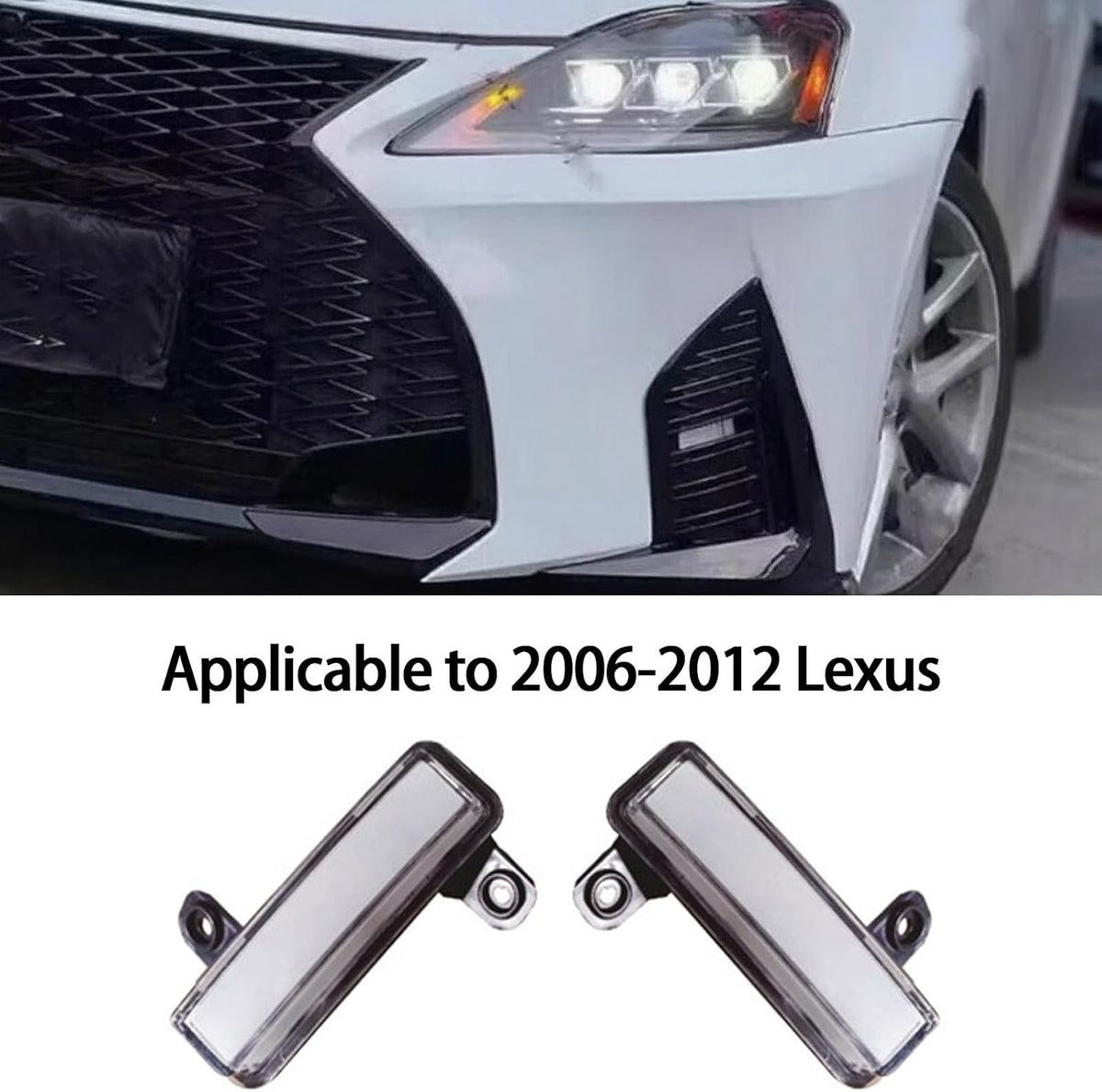 ya 13 9.15 baidi For for for Lexus LS250 LS350 LSC 2021+ Fog Lights Conversi¨®n F Sport Only Fogs Dndd
