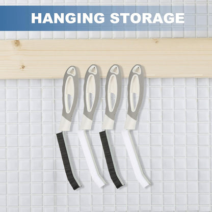 ya 26 10.21 baidi Hard Bristle Crevice Cleaning Brush, 6Pcs Gap Brush, Grey White