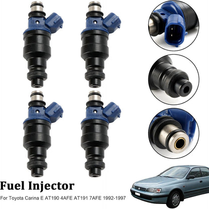 ya 14 9.20 zhengce 4PCS Fuel Injector 23250-02030 for Carina 1992-1997 23209-02030-1