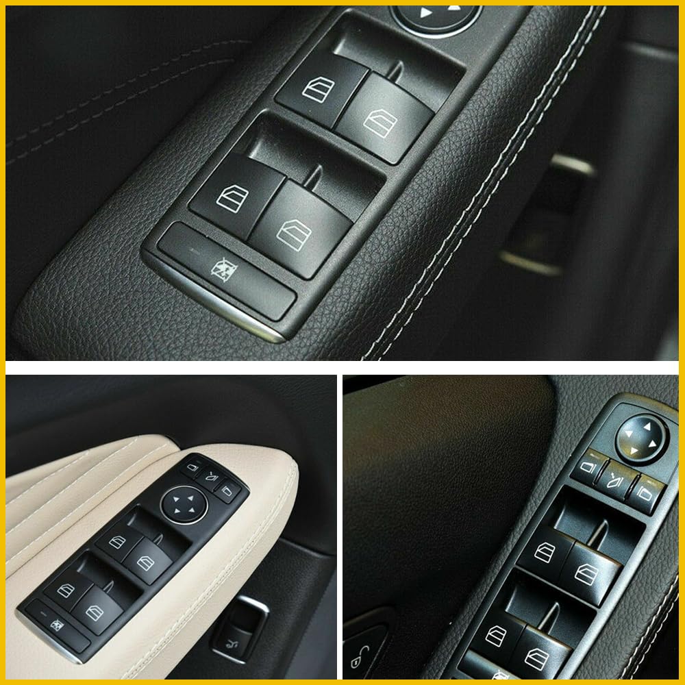 ya 8 8.24 baidi 2X Interior Driver Window Switch Repair Button Cover for Mercedes R350 ML350