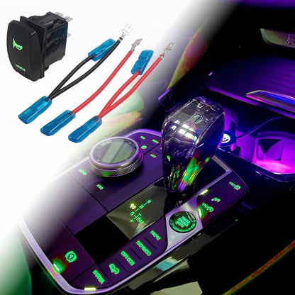 ya 13 9.15 baidi Waterproof Illuminated for Toggle Switch with Green LEDs 12V Vehicle Fitment