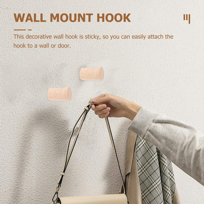 ya 26 10.21 baidi 2 Set Wooden Hook Hat Hooks Decorative for Hanging Coat Rack Hanger