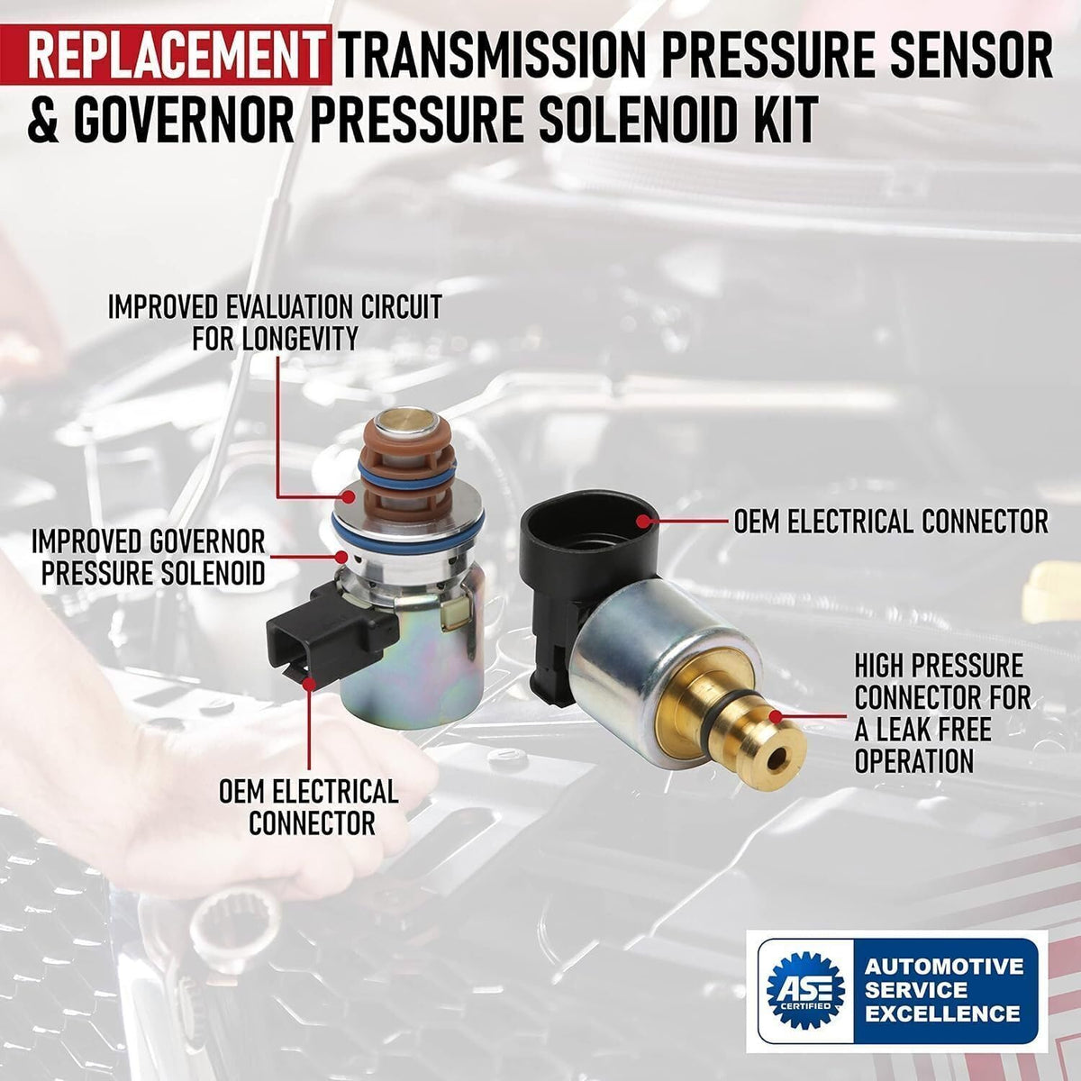 ya 10 9.16 baidi Transmission Pressure Sensor Solenoid Valve Kit for Dodge for Ram 1500 for Jeep for Grand Cherokee -