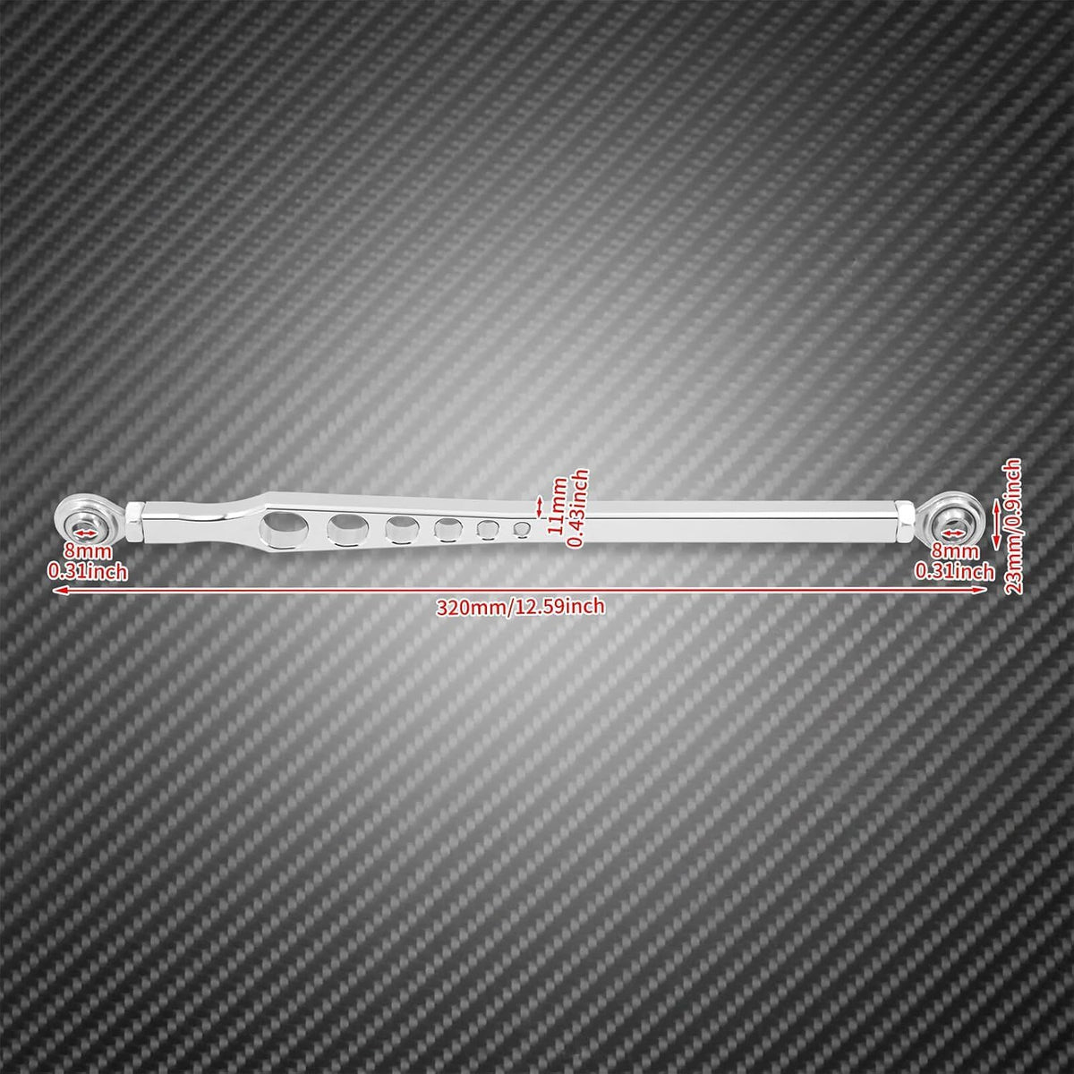 ya 28 10.13 zhengce Chrome 6 Holes Gear Shift Linkage Lever Fit for Harley Touring Dyna Softai