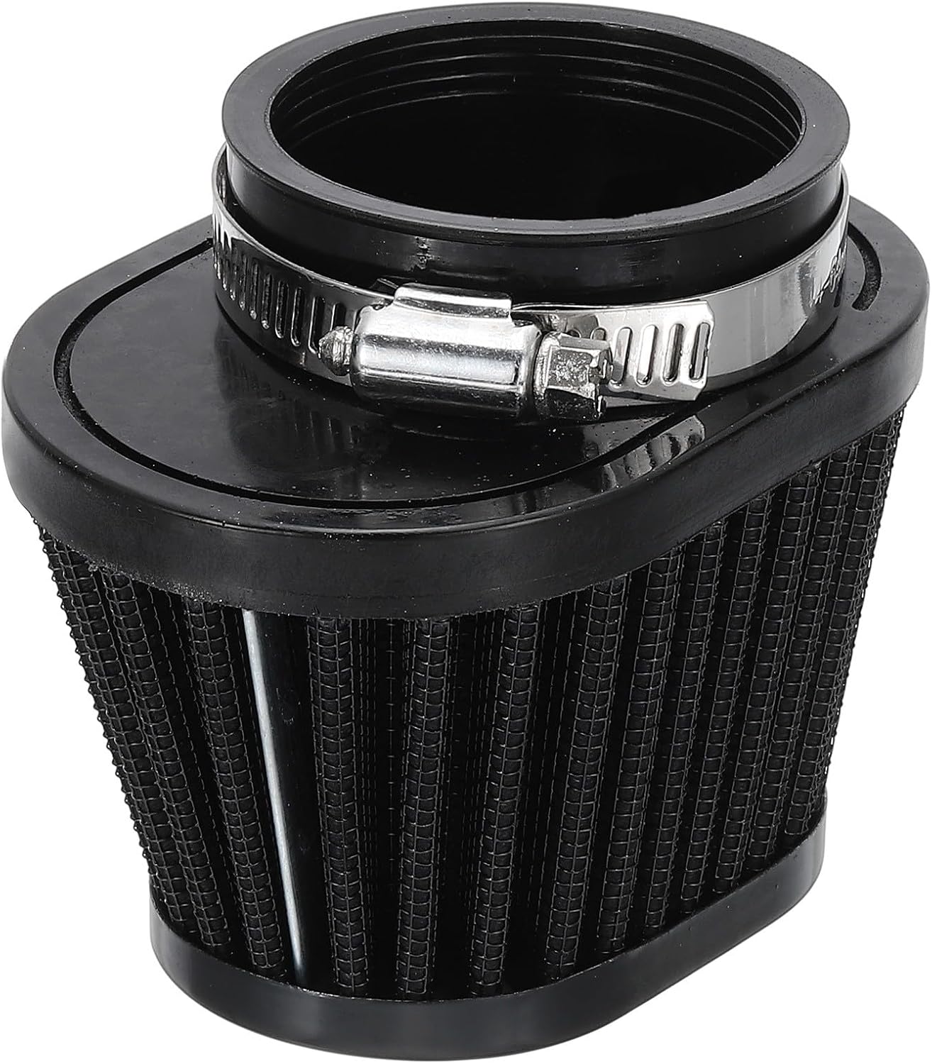 ya 5 8.10 51mm Air Filter Mushroom Head Oval Motorcycle Clamp on Air Engine Filter Black