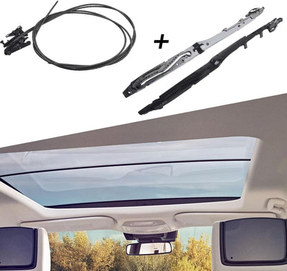ya 5 8.10 Complete Sunroof Replacement Kit with Glass Cables+Track Assembly for for Ford F150