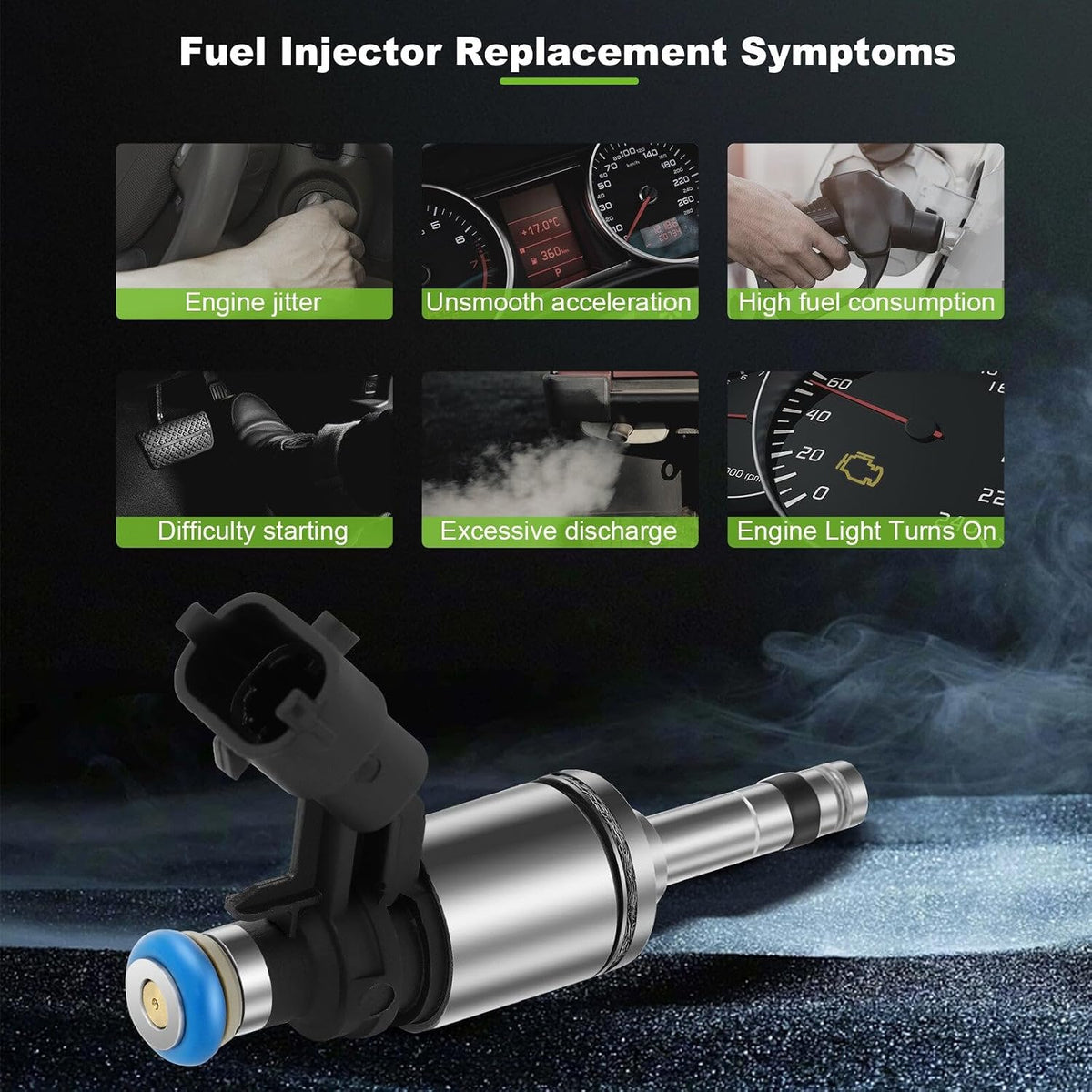 ya 14 9.20 zhengce 6 Fuel Injectors for Buick Enclave for Traverse for GMC Acadia 3.6L 2012-2-1