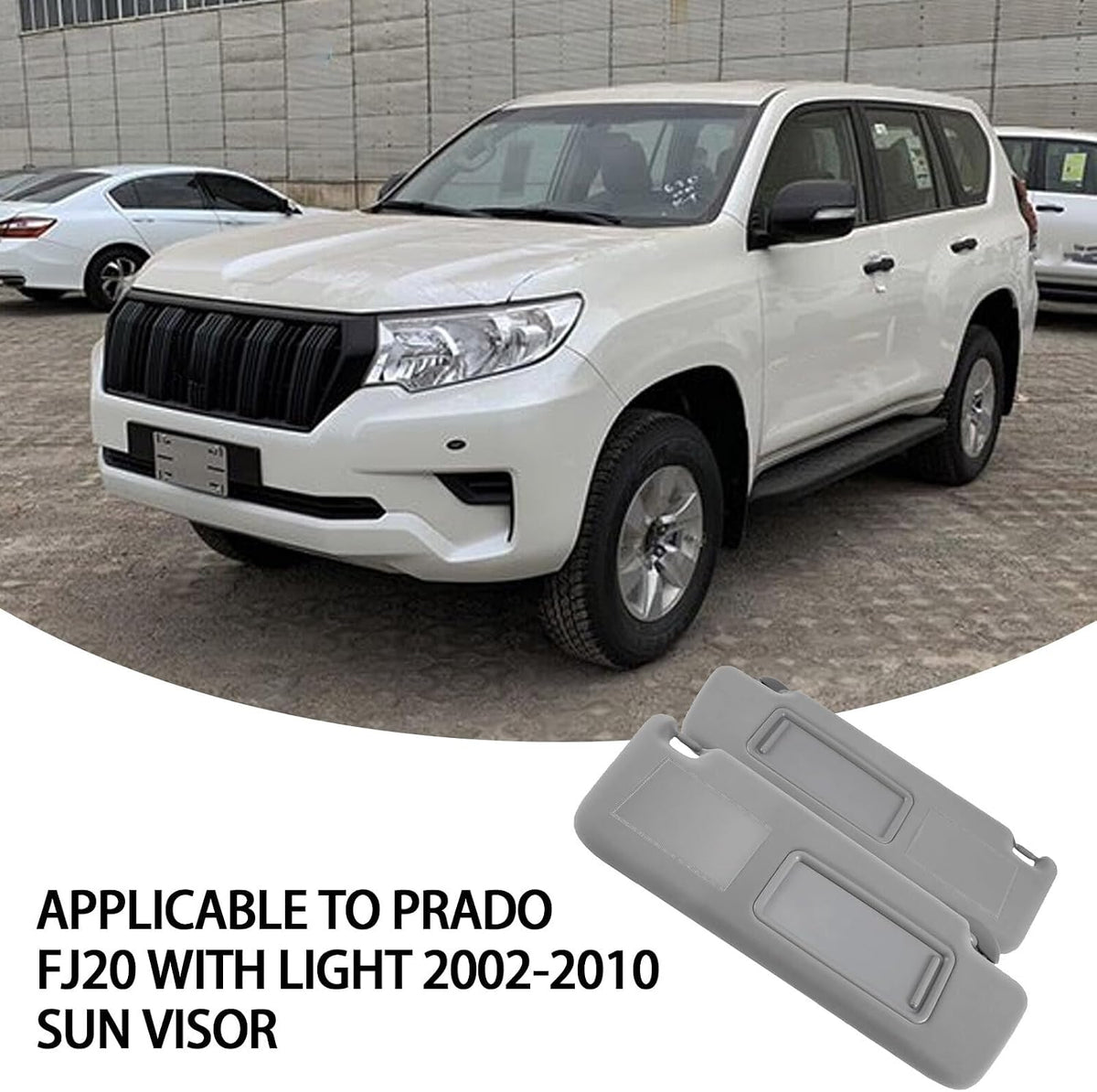 ya 10 9.16 baidi for Toyota for Land Cruiser Prado GRJ120 KDJ120 Left Sun Visor 74320-60850-B1 Ned3