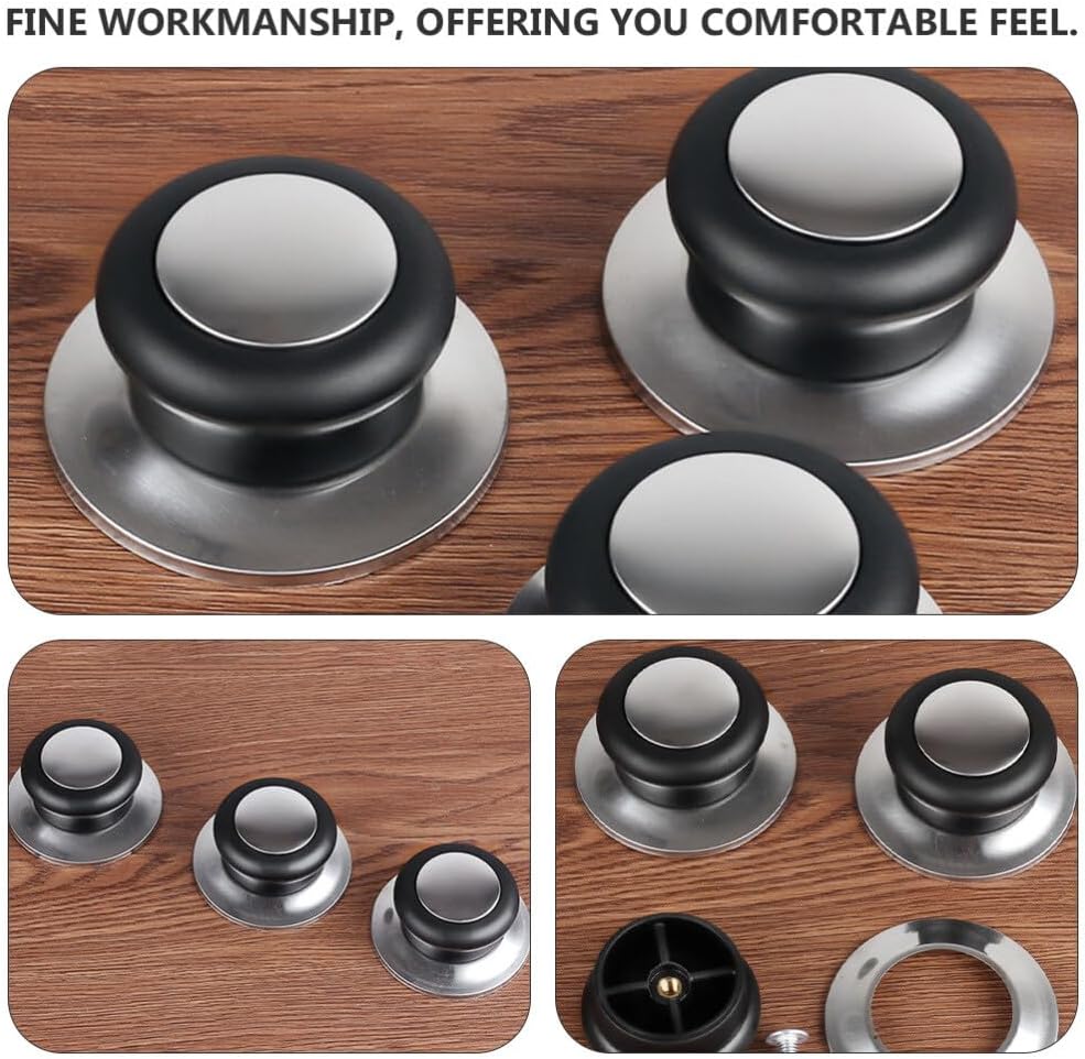 ya 14 9.20 baidi 6PCS Glass Saucepan Lid knob Kitchen Cookware Lid Knobs Plastic Pot Lid-1