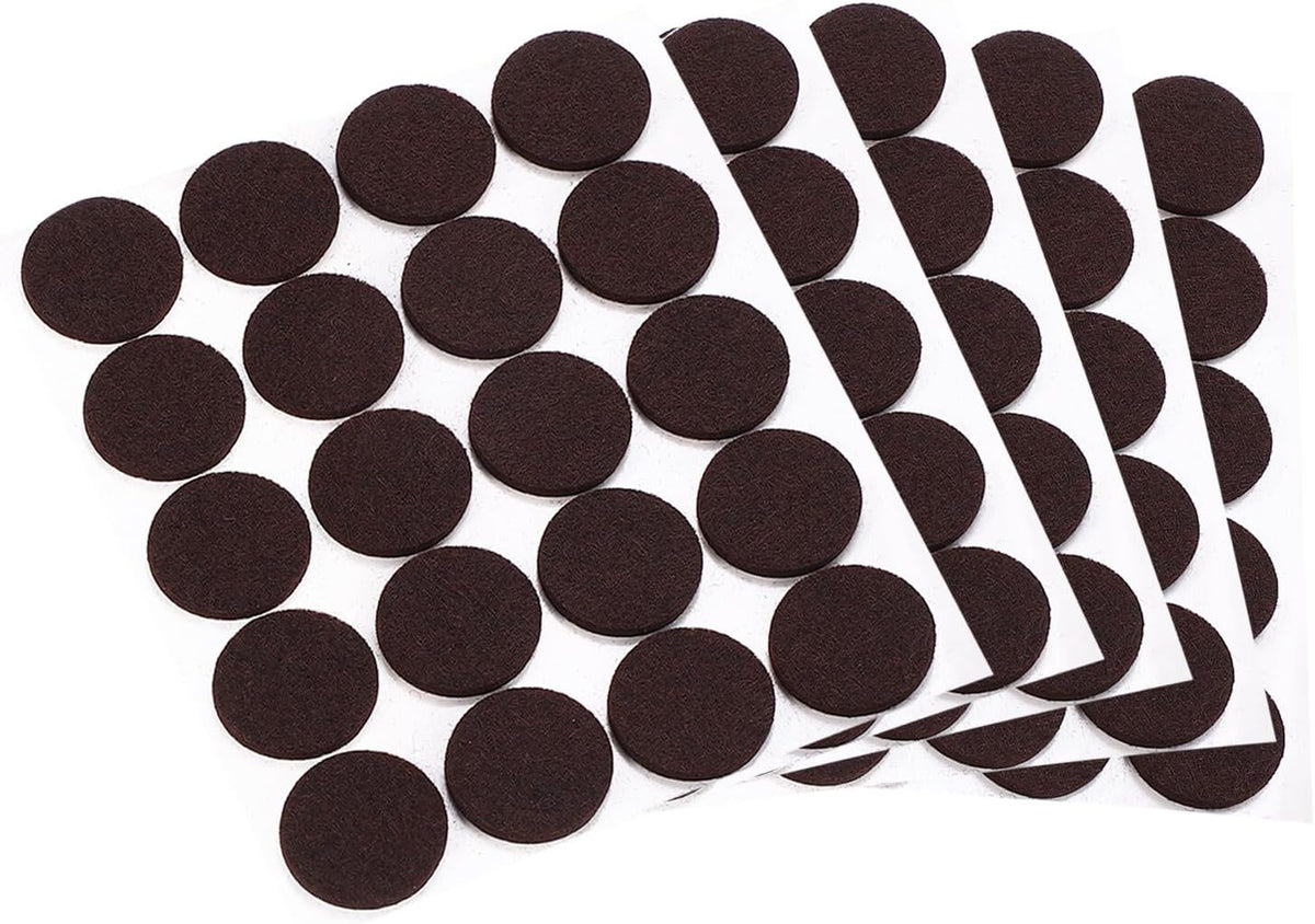 ya 26 10.21 baidi 1 Self Adhesive Felt Furniture Pads, 100Pcs Round Felt Pads, Brown
