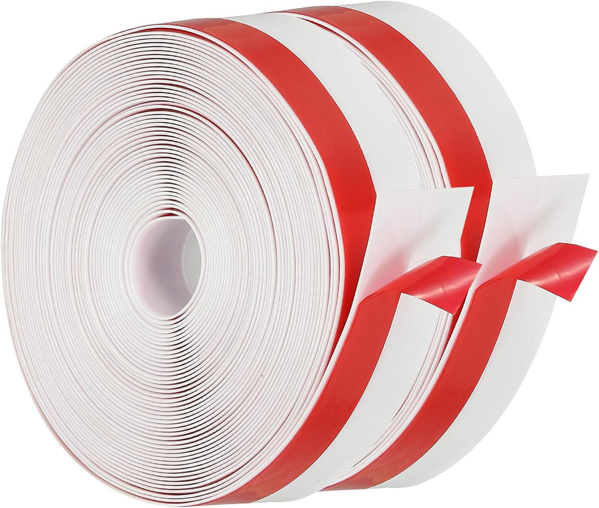 ya 26 10.21 baidi 2 Roll 33 ft x 1-3/8 Width Self Adhesive Silicone Seal Strip, White