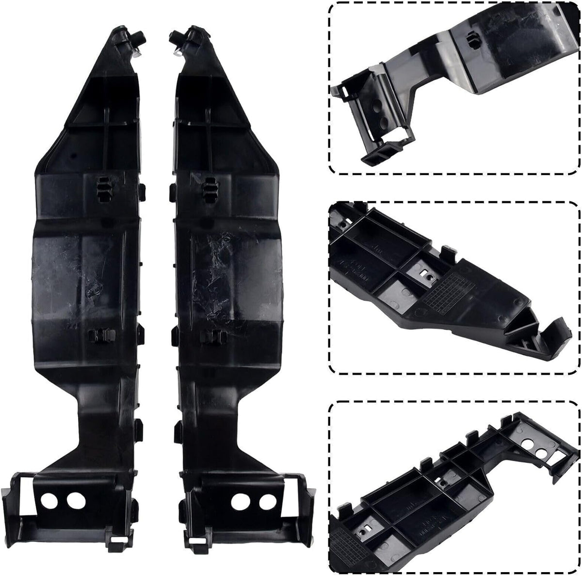 ya 4 8.14 2PC Black LHRH Front Bumper Holder Bracket Support For 2005-2011 for Suzuki for Swift