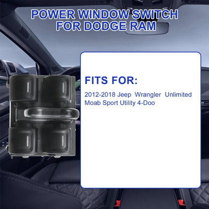 ya 8 8.24 baidi Center Power Window Switch for Jeep for Wrangler JK JL 2012-2018 4 Door 68156217AA
