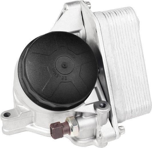 ya 4 8.8.2 Oil Filter Housing Assembly with Engine Oil Cooler for BMW 328i 2011-2015