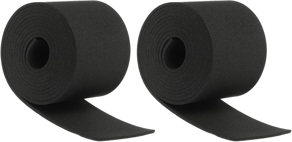 ya 26 10.21 baidi 2 Roll Neoprene Foam Strip Roll, 78.7 Long x 3 Width x 1/8 Thick, Black