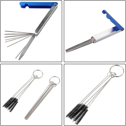ya 23 10.7 baidi 1 Set Carburetor Carbon Dirt Jet Remove 13 Cleaning Needles 15 Brushes Tool Kit