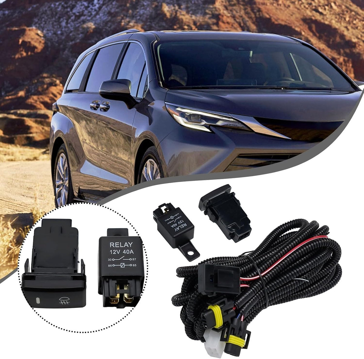 ya 13 9.15 baidi Seamless Compatibility Wiring Harness For Tacoma For Tundra Fog Lights
