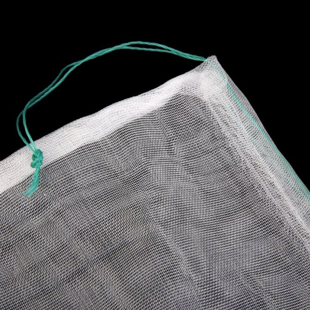 ya 14 9.20 baidi 10pcs 25 * 35cm Drawstring Nylon Mesh Filter Media Bag for Aquarium Garden Pond-1