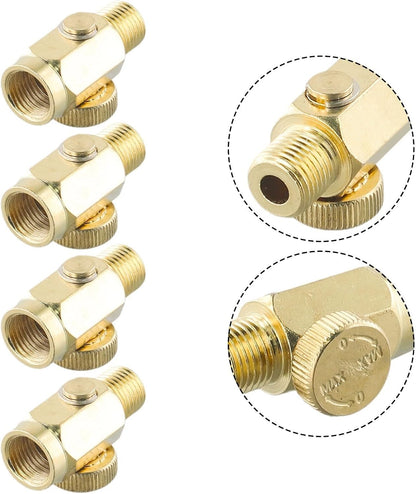 ya 14 9.20 baidi Versatile Brass Air Pressure Valve Tool 1/4 NPT Male/Female Threads 4PCS-1