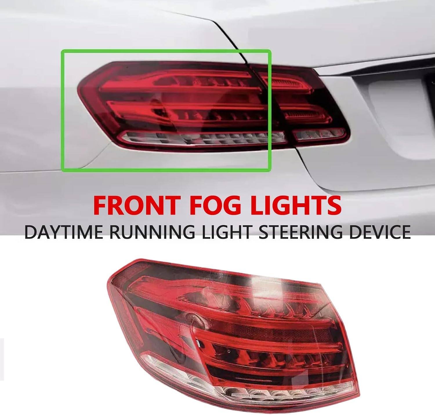 ya 4 8.10 Tail Light LED Left Driver 4-Door Sedan for Mercedes-Benz E-Class W212 2014