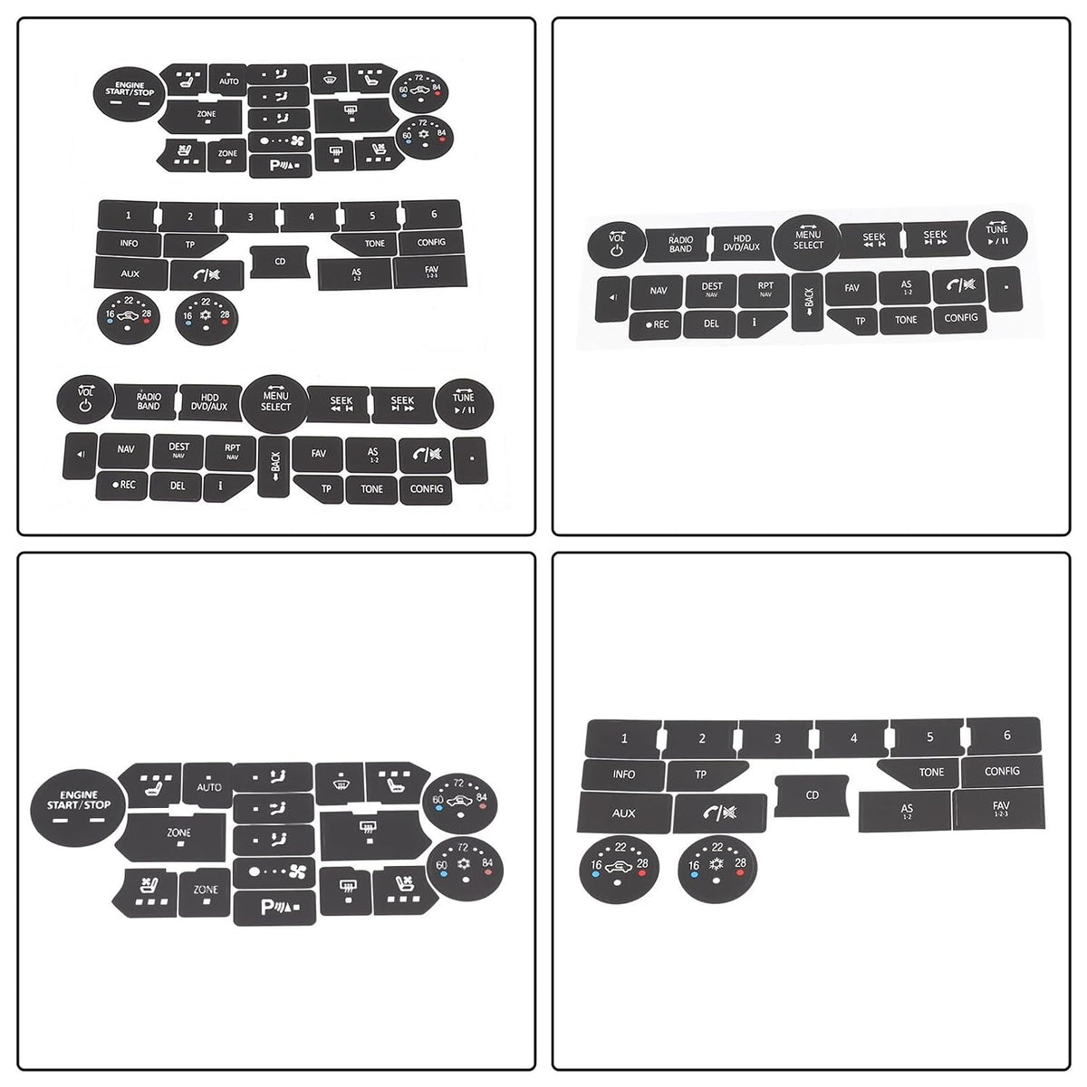 ya 23 10.7 baidi Reduce Light Penetration with Button Repair Decals for for Saab 3rd Gen 95NG 94X