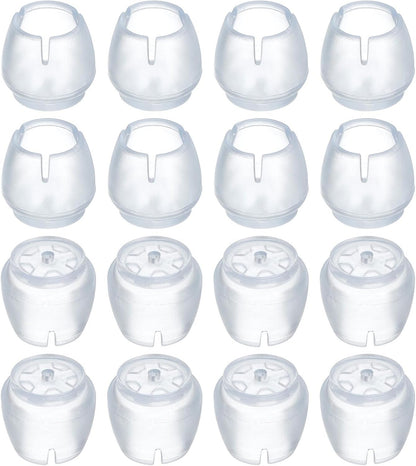 ya 26 10.21 baidi Chair Leg Floor Protectors, 16Pcs 17mm(0.67) PVC Chair Leg Cover Caps