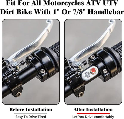 ya 4 8.24 baidi Chrome Control Momentary 1 Button Switch for Universal 1-inch Handlebar Motorcycles