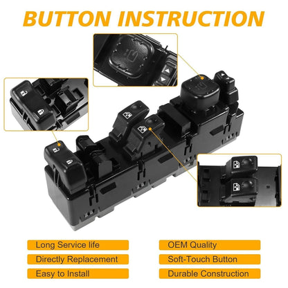 ya 8 8.24 baidi 15883322 Driver Side Master Power Window Switch for Chevrolet for GMC for Silverado 03-07