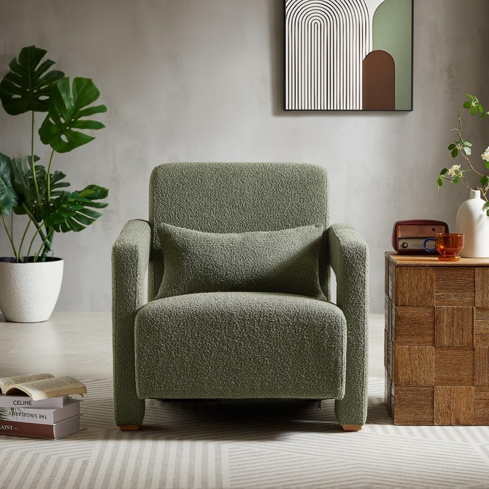 ya 28 10.13 baidi Green Set of 2 Accent Chairs - Armrests, Lumbar , Square Wooden Legs