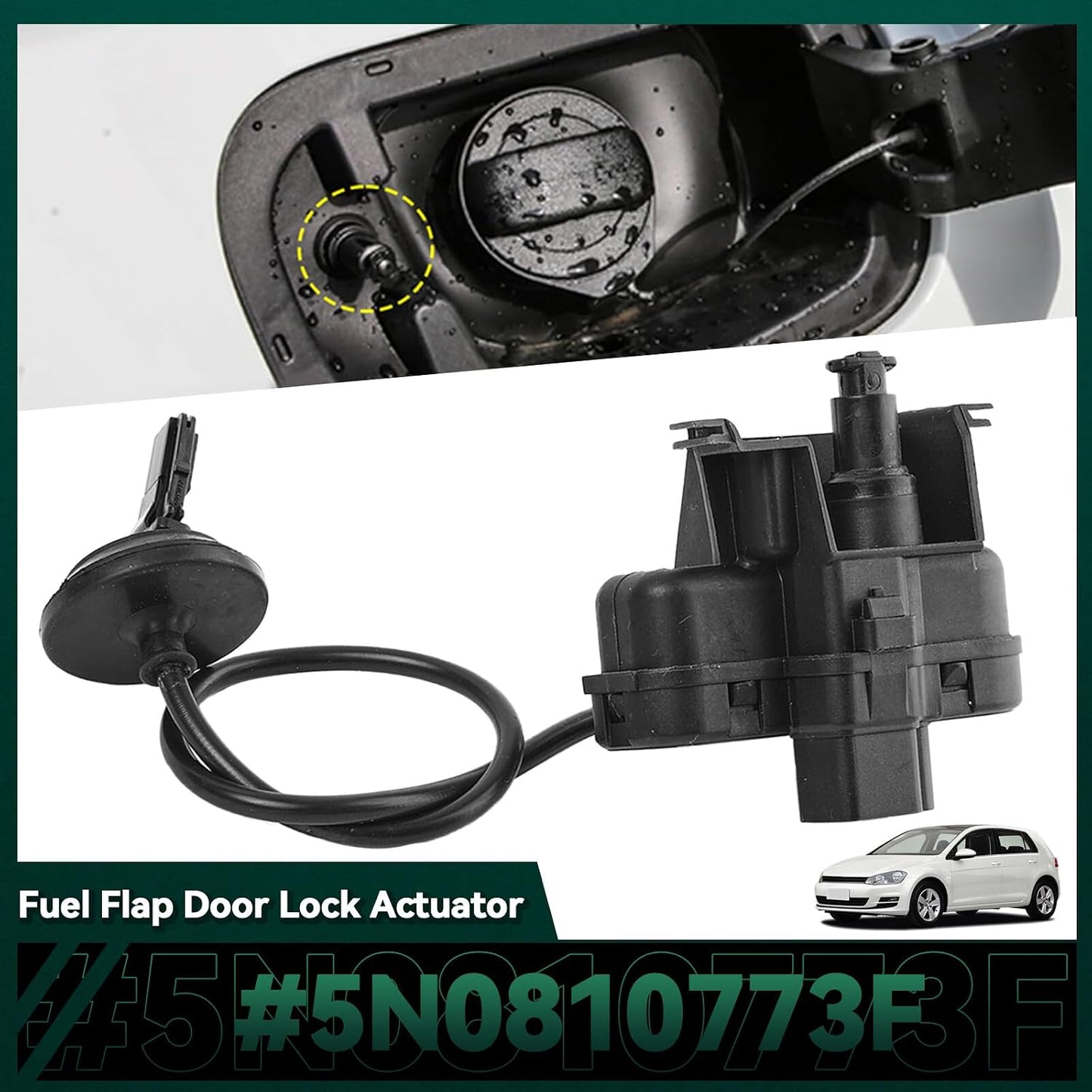 ya 5 8.10 for VW for Golf MK5 MK6 Scirocco for Tiguan 5N Fuel Flap Door Lock Actuator 5N0810773F