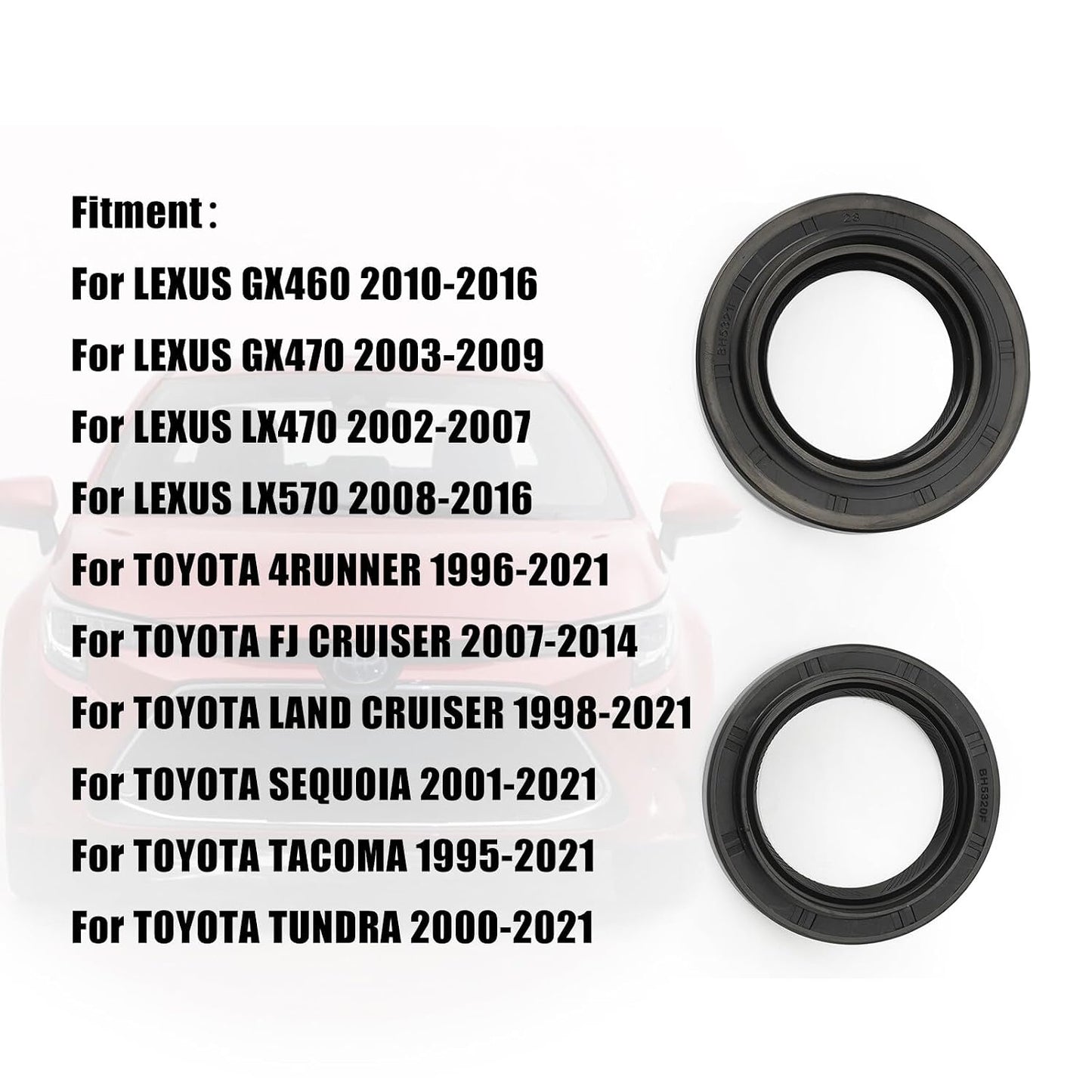 ya 5 8.24 baidi Left+Right Front Drive Shaft Output Oil Seal for Toyota Tacoma for Lexus 90311-47013