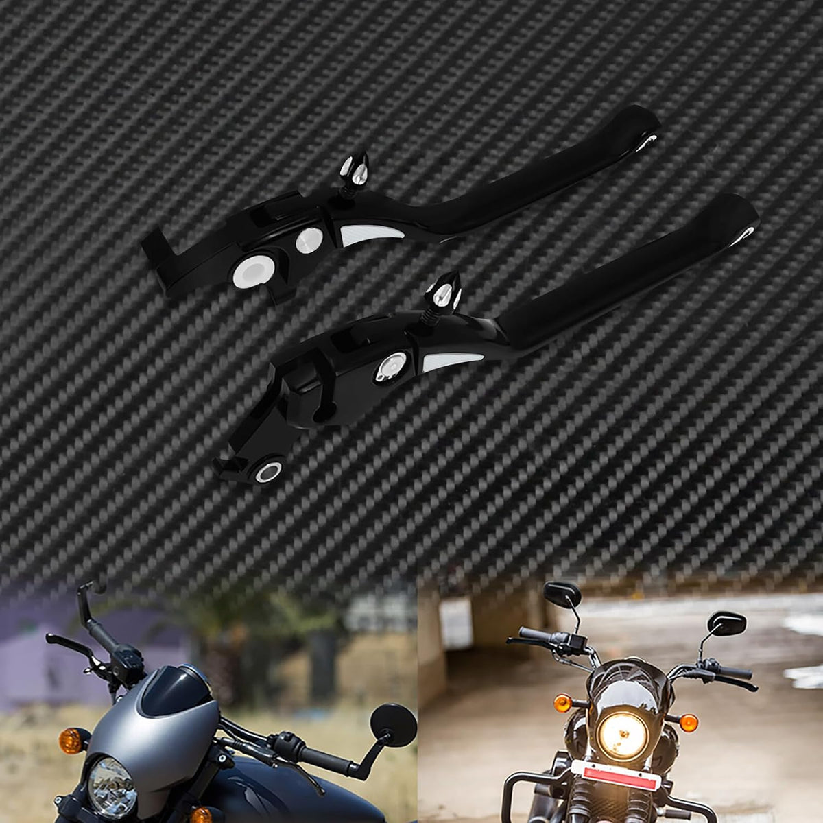 ya 11 9.14 baidiMotorcycle Black CNC Brake Clutch Levers Fit for Harley Street 750 2016-2020