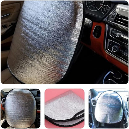 ya 4 8.14 Steering Wheel Sun Visor Car Sunshade Heat Resistant Cover Block